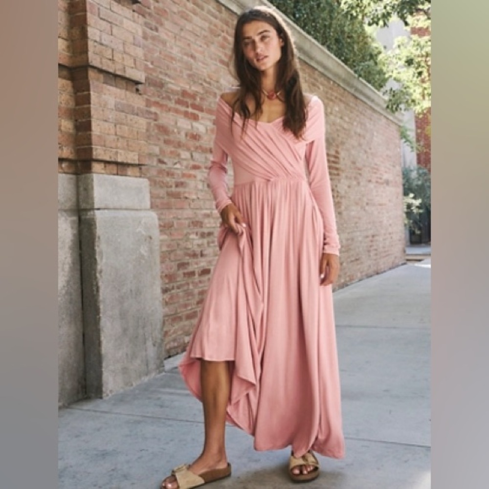 Free People Beach - Arabesque Maxi in Dress Dusty Rose. Sz. XL